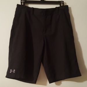 Under Armour black heat gear boys shorts